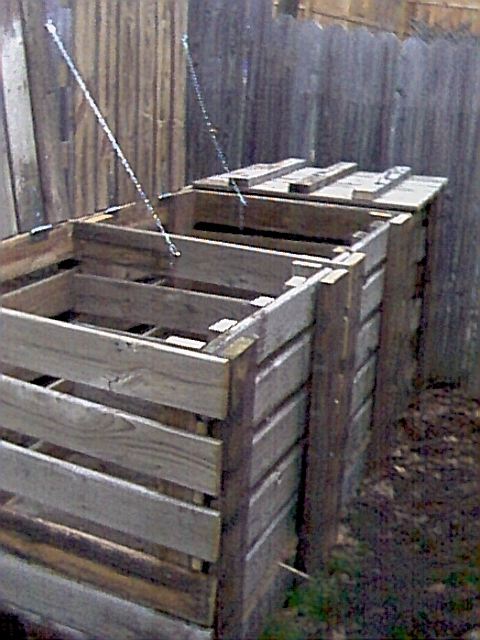 Compost Bin - Yard Waste - Front and Side